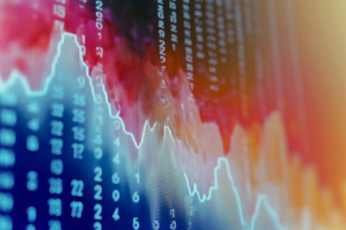 Professional financial planning dashboard showing charts and financial metrics